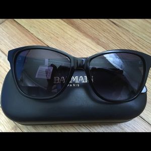 Balmain 55MM Angled Square Sunglasses